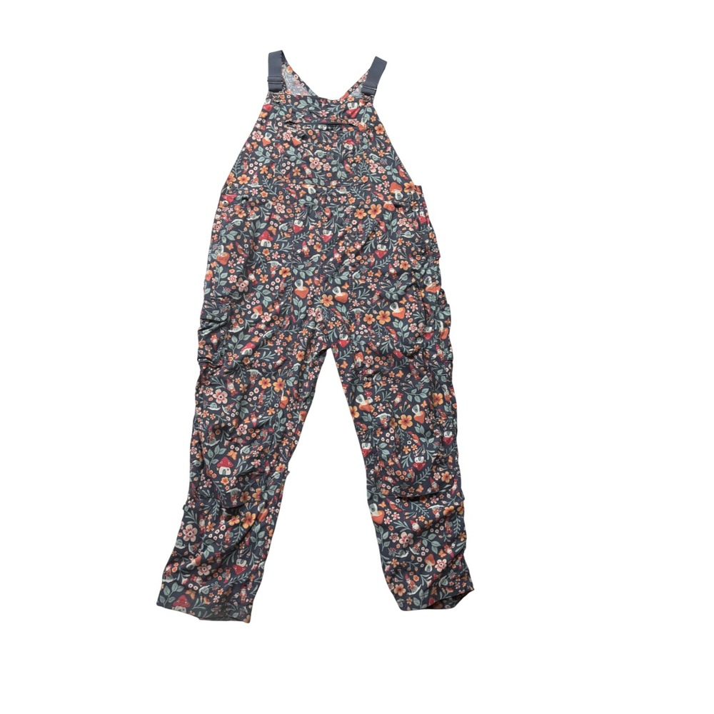 Duluth Trading Co Gnome Garden Print Overalls Women's 2X XXL x 31 Workwear